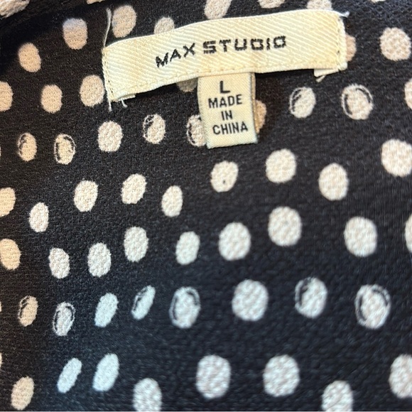 Max Studio polka dot jumpsuit size large - Picture 5 of 5